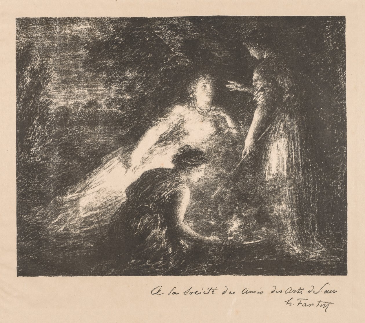 Czary, 1899. autorstwa Ignace Henri Jean Fantin Latour