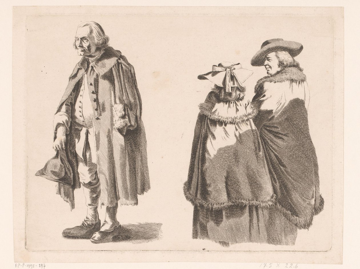Kompozycja z trzema stojącymi postaciami autorstwa Ignace Joseph de Claussin (attributed to)