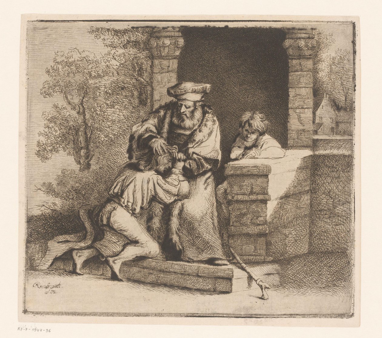 Powrót syna marnotrawnego autorstwa Ignace Joseph de Claussin (attributed to)