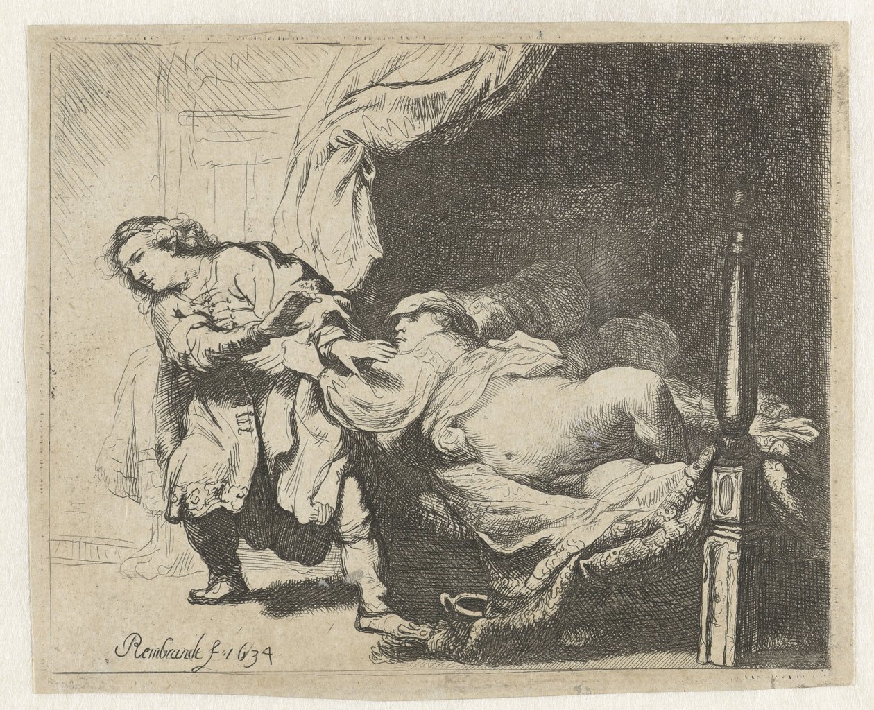 Żona Józefa i Potyfara autorstwa Ignace Joseph de Claussin