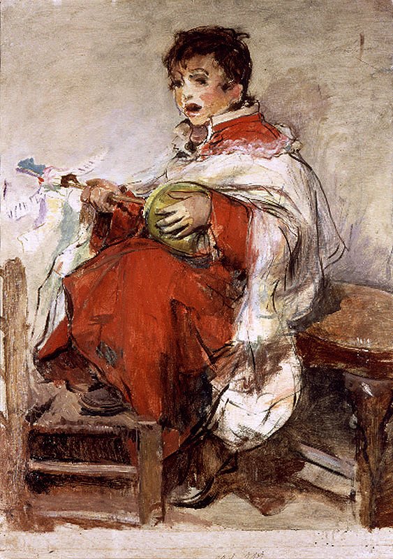 Ołtarz grający na zambomba autorstwa Ignacio Pinazo Camarlench