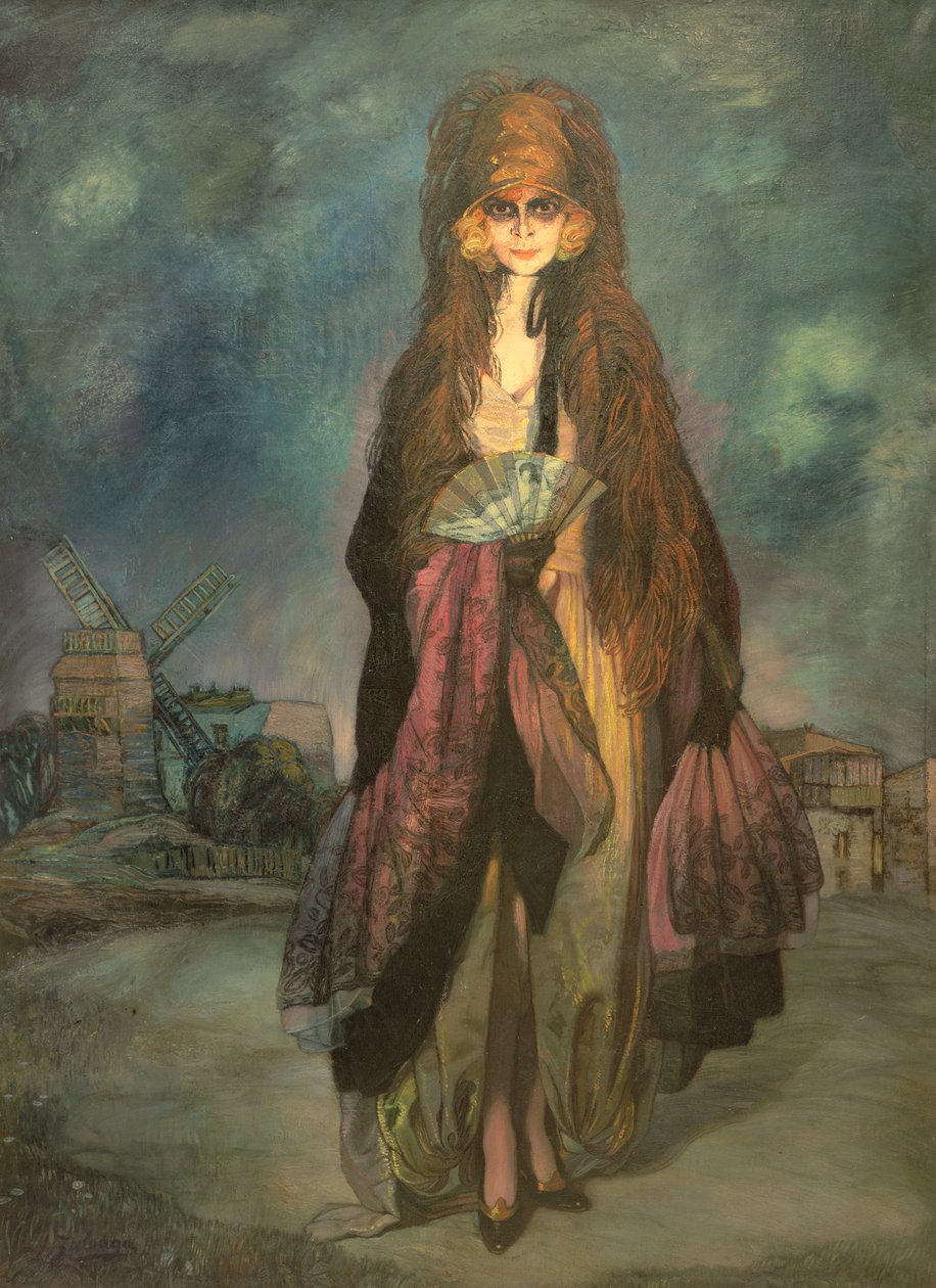 Portret markizy Casati, 1923 autorstwa Ignacio Zuloaga y Zabaleta