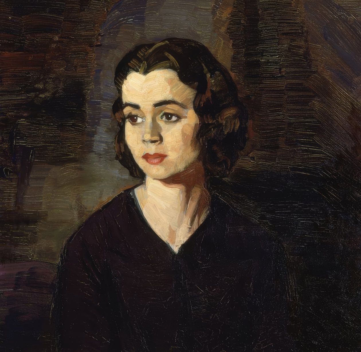 (PORTRET PANI) - XX WIEKU autorstwa Ignacio Zuloaga y Zabaleta