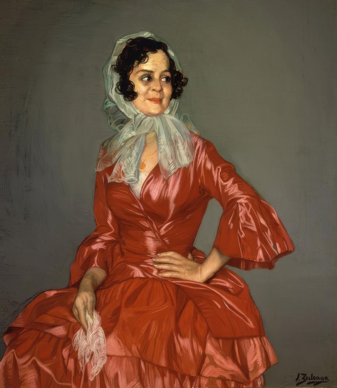 ANGUSTIAS DE RED - 1939 - O / L - 117X101 CM autorstwa Ignacio Zuloaga y Zabaleta