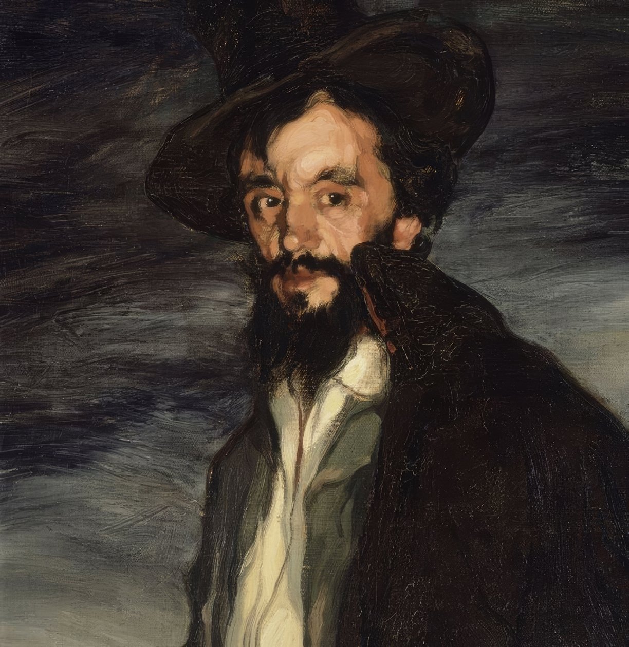 DETAL „PORTRET MALARZA PABLO URANGI” – 1905 – OLEO CANVAS, 146 × 115,5 CM autorstwa Ignacio Zuloaga y Zabaleta