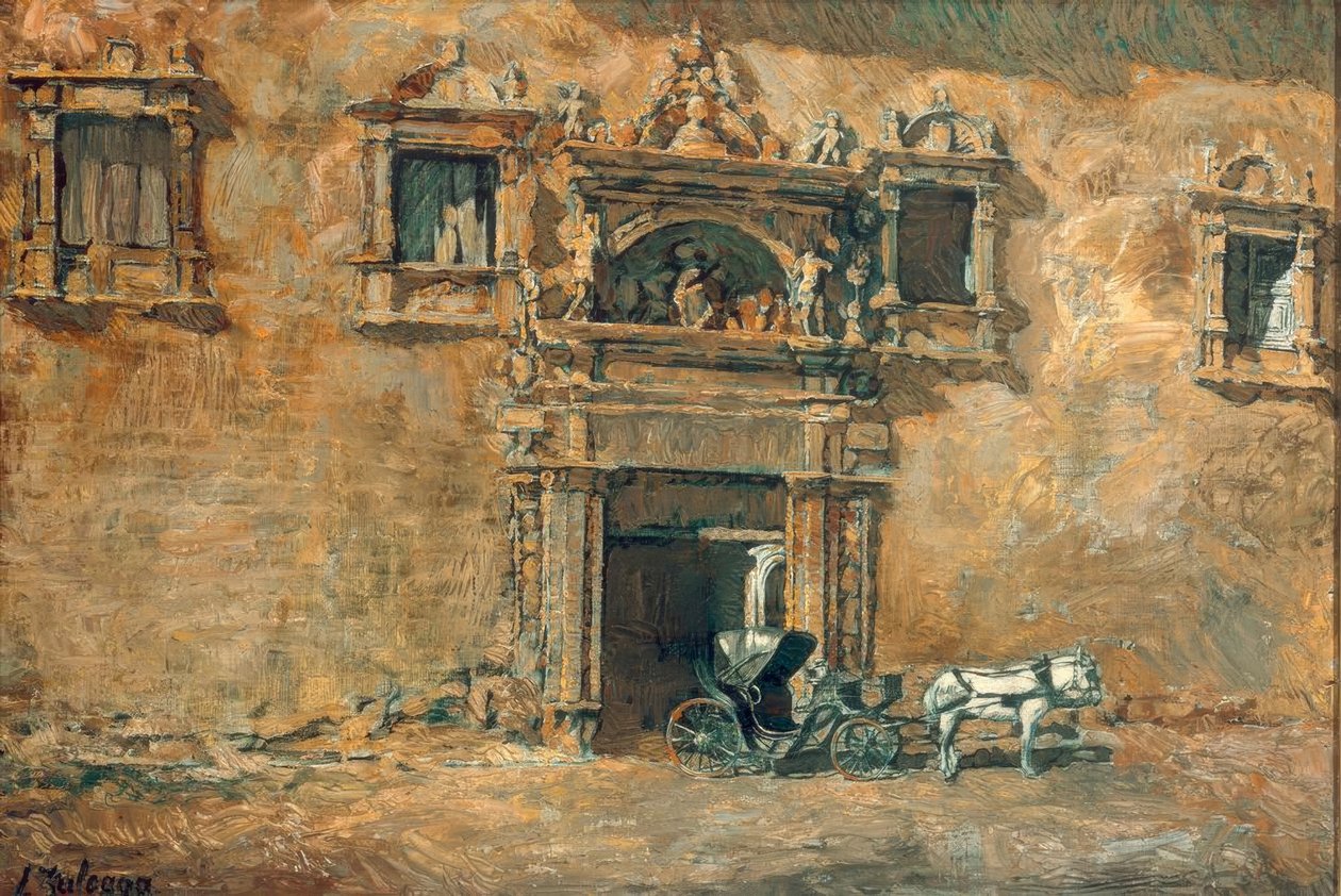 Das Portal des Palacio von Peñaranda de Duero autorstwa Ignacio Zuloaga y Zabaleta