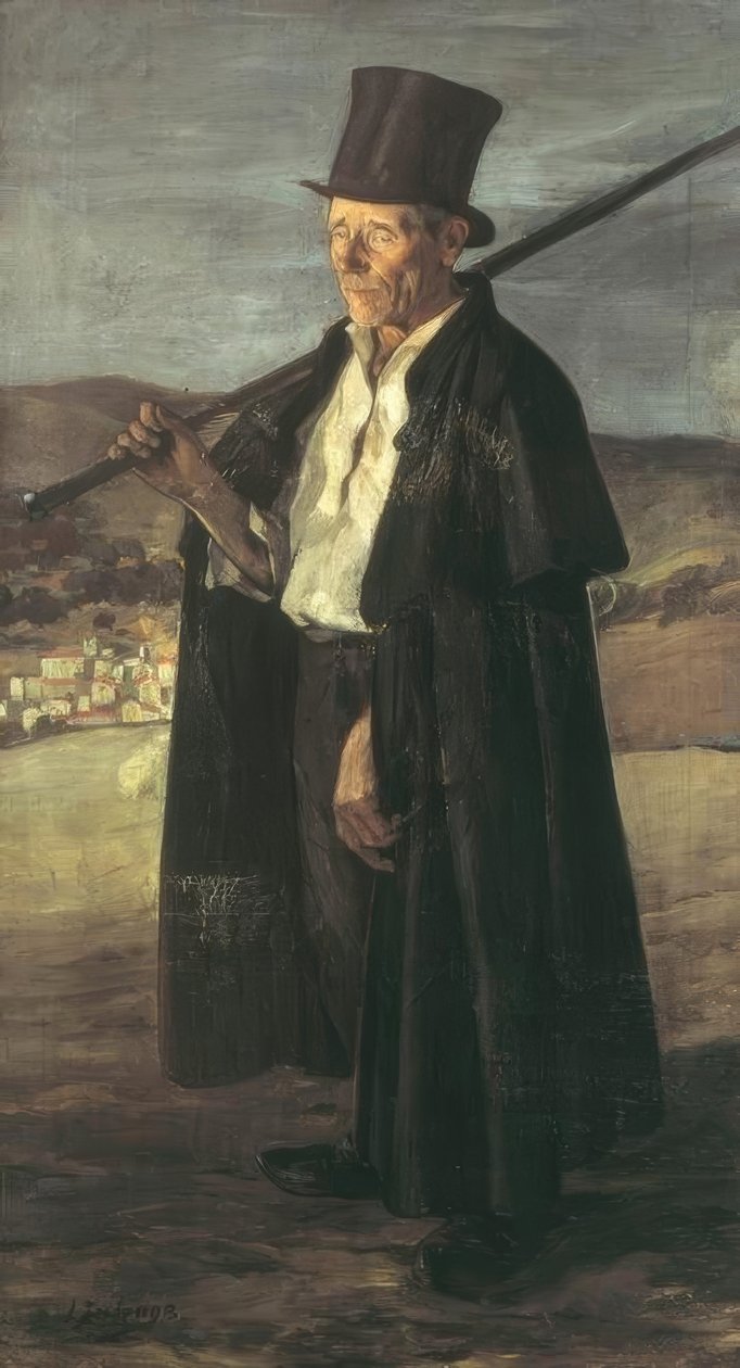 Krasnolud Don Pedro autorstwa Ignacio Zuloaga y Zabaleta