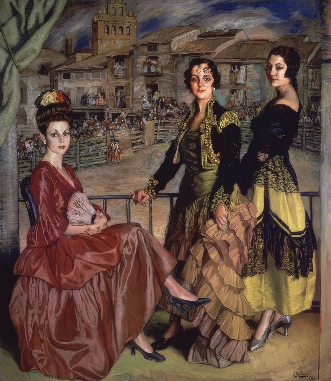 EL PALCO DE LAS PRESIDENTAS - 1945 - OLEJ / PŁÓTNO - 178 X 204 CM autorstwa Ignacio Zuloaga y Zabaleta