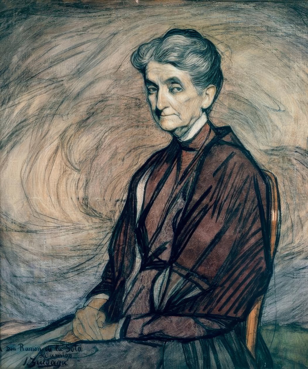 I. Zuloaga, Bildnis Señora de la Sota autorstwa Ignacio Zuloaga y Zabaleta