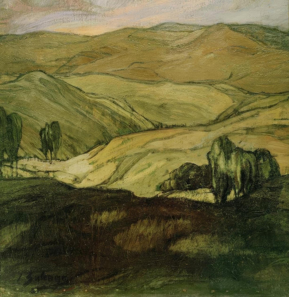 Krajobraz w Aragonii autorstwa Ignacio Zuloaga y Zabaleta
