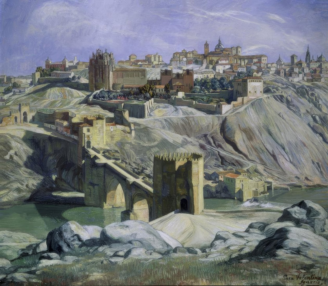 PAISAJE CLARO DE TOLEDO – 1932 – O / L – 88X101 CM autorstwa Ignacio Zuloaga y Zabaleta