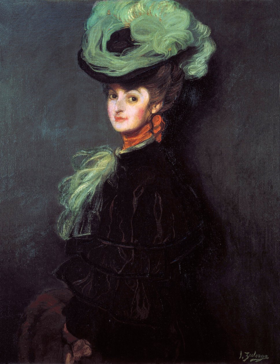 Portret Anny Bourdin (?) autorstwa Ignacio Zuloaga y Zabaleta