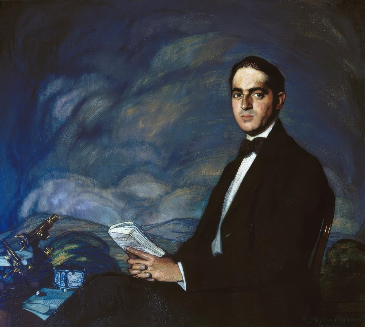 Portret Gregorio Marañóna, 1919, olej na płótnie autorstwa Ignacio Zuloaga y Zabaleta