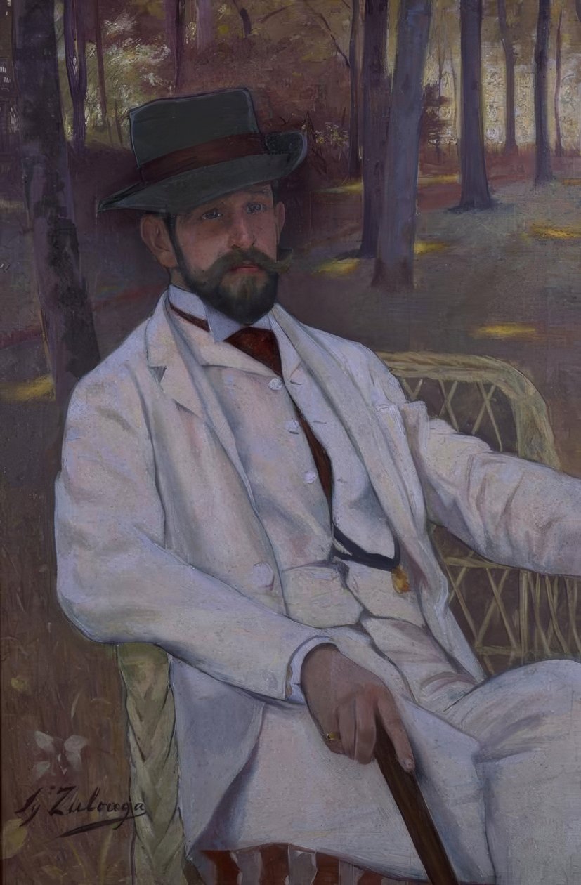 RETRATO DEL MARQUES DE VILLAMARCIEL - HACIA 1892 - O / L - 91X61 CM autorstwa Ignacio Zuloaga y Zabaleta