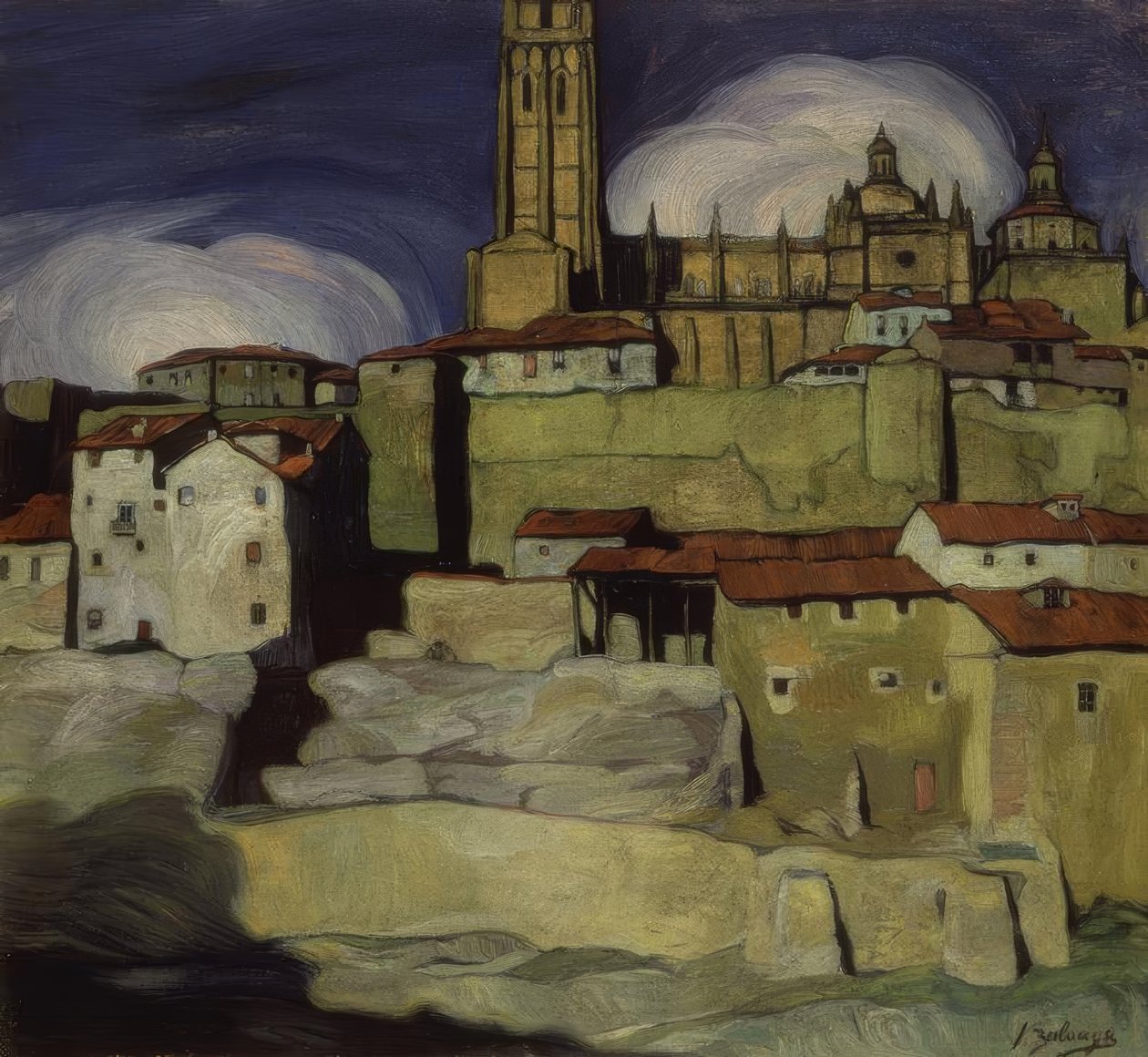 Katedra w Segowii – 1909 – olej na płótnie – 92 × 99 cm autorstwa Ignacio Zuloaga y Zabaleta