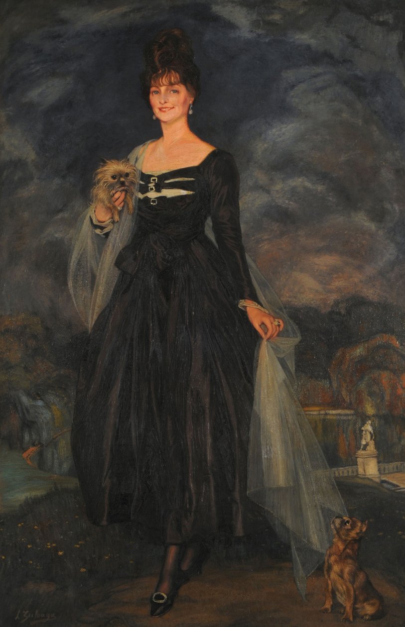 Portret pani S. W. de S. . autorstwa Ignacio Zuloaga y Zabaleto