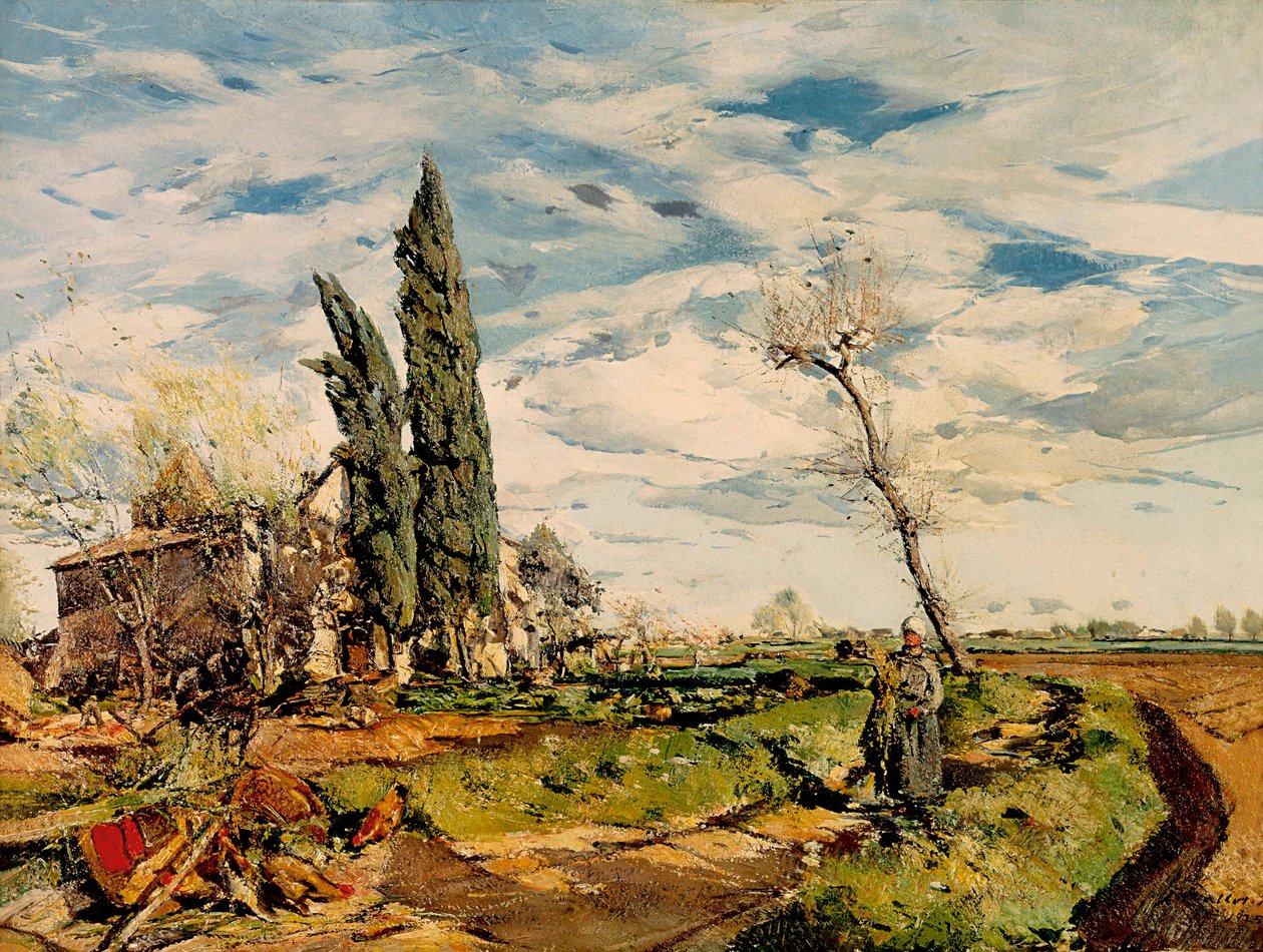 „Kaplica” Obraz Ignasiego Mallola (1892-1940). 1925. Barcelona. Narodowe Muzeum Sztuki Katalonii. autorstwa Ignasi Mallol Casanovas