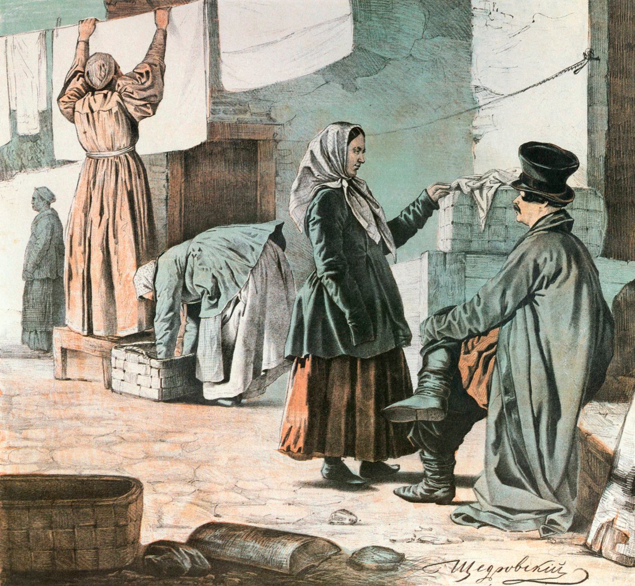 Praczki, 1846. autorstwa Ignati Shchedrovsky