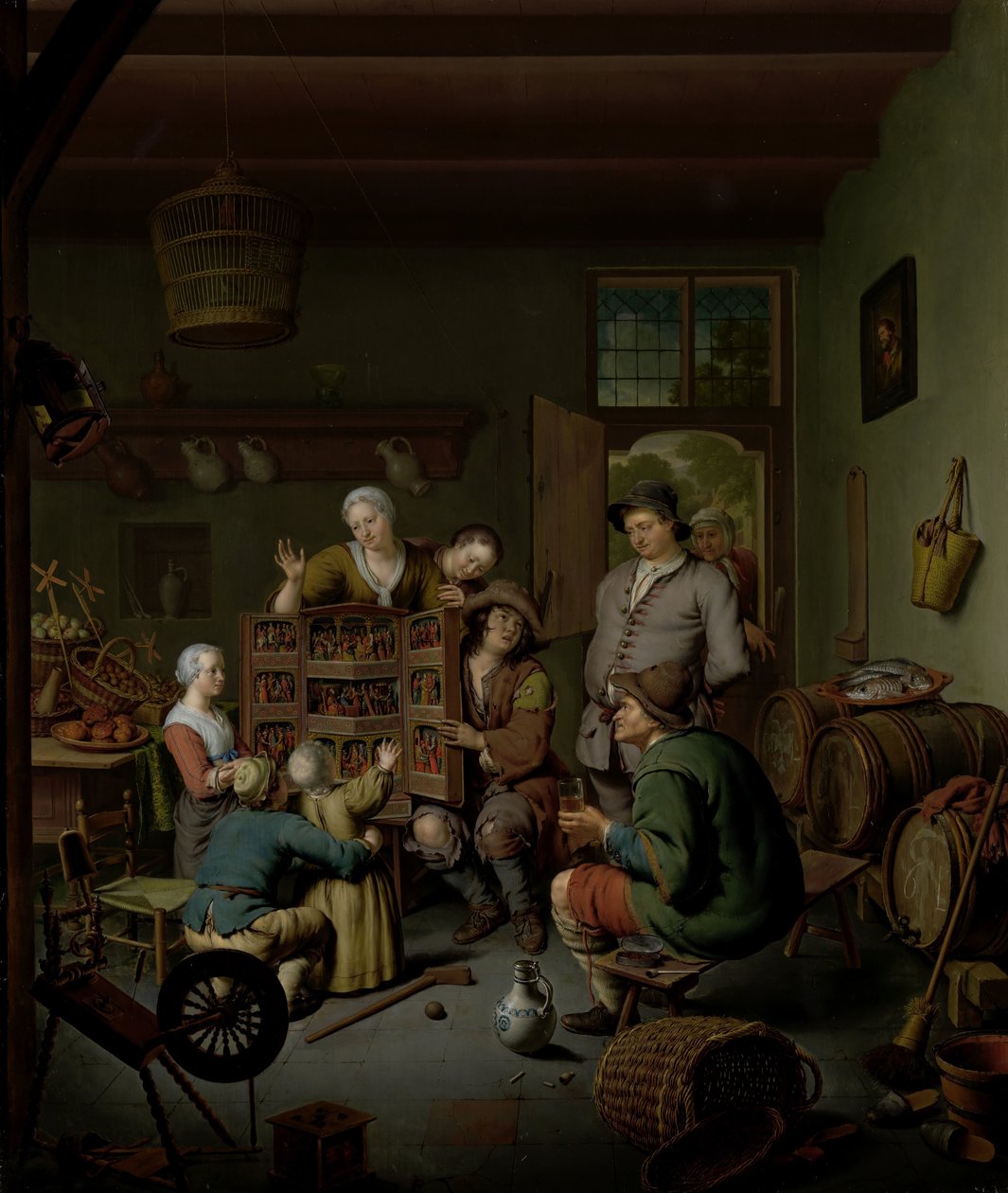 Targ Rybny w Antwerpii autorstwa Ignatius Josephus van Regemorter