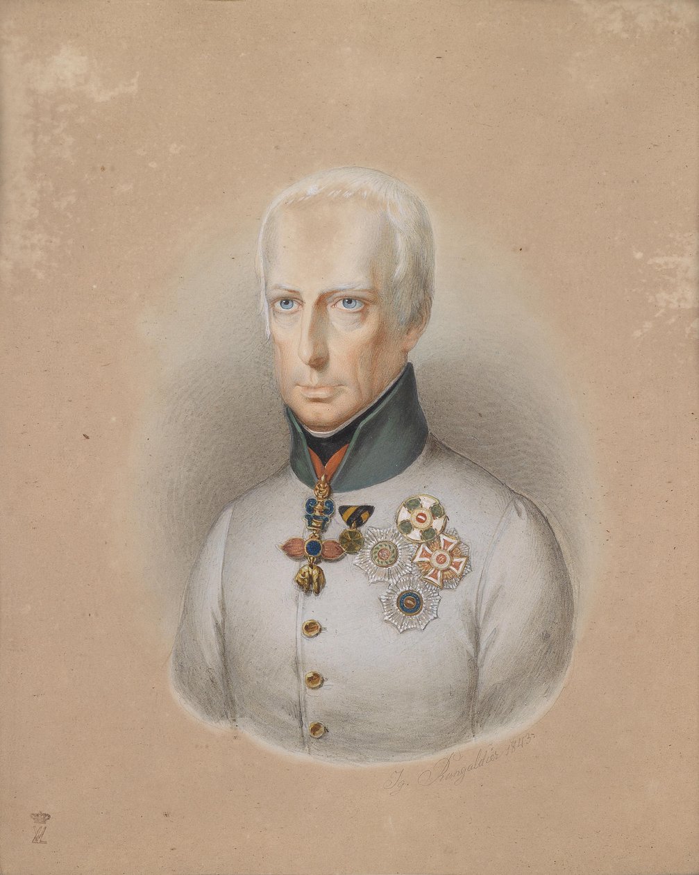 Cesarz Franciszek I Austriacki autorstwa Ignaz Rungaldier