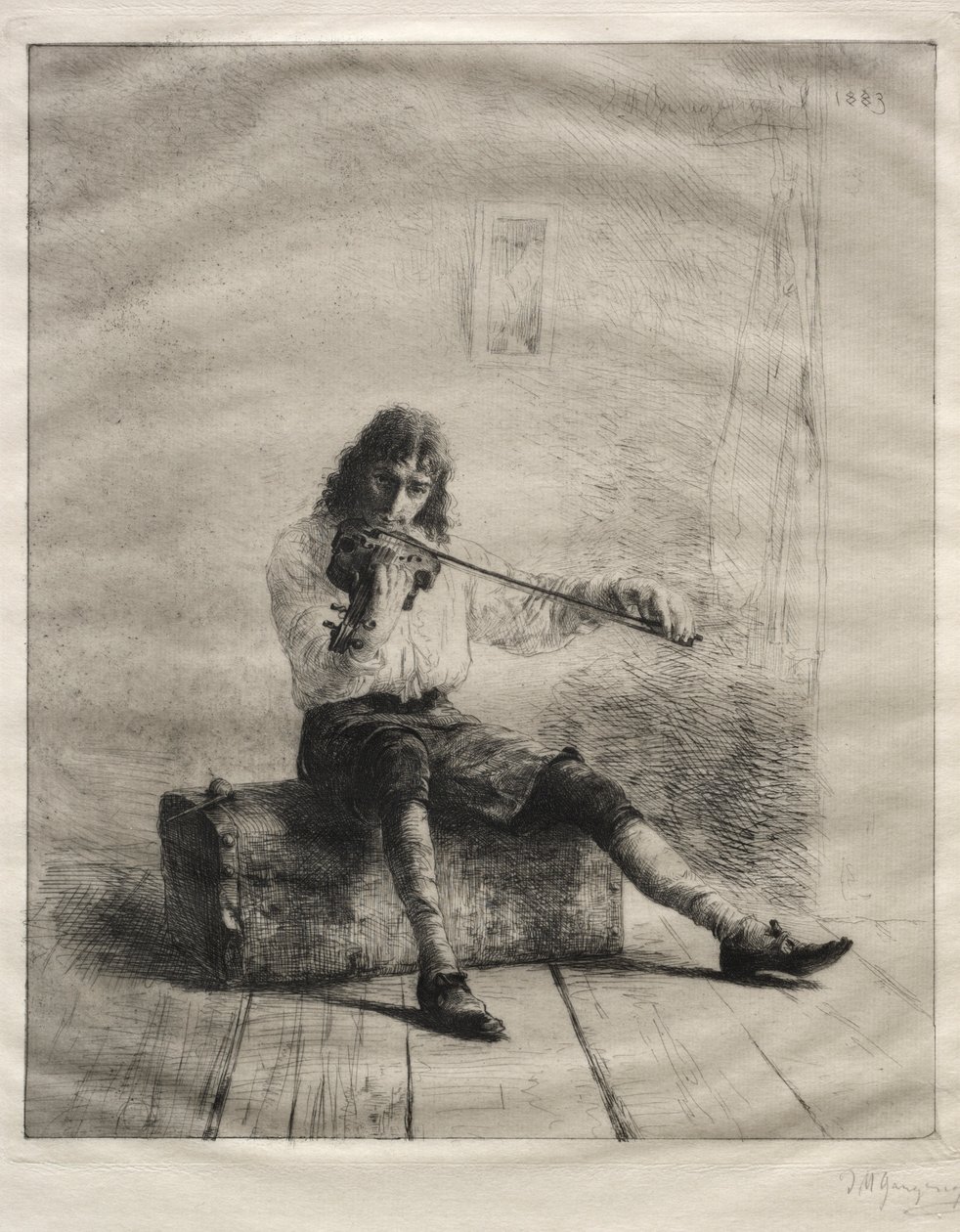 I odpędź nudną troskę, 1883. autorstwa Ignaz Marcel Gaugengigl