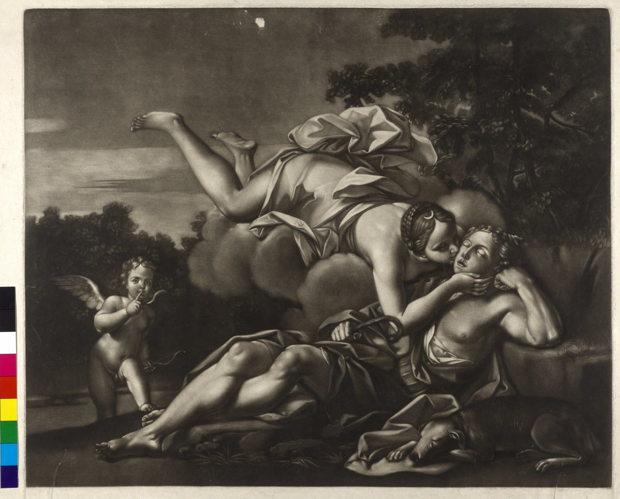 Mezzotinta autorstwa Ignatiusa Unterbergera Selene i Endymion (mezzotinta) autorstwa Ignaz Unterberger