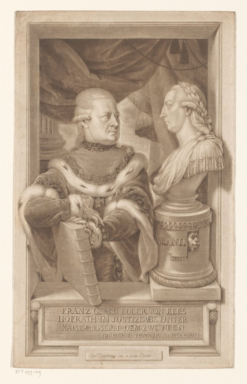Portret Franza Georga, rycerza Kees autorstwa Ignaz Unterberger