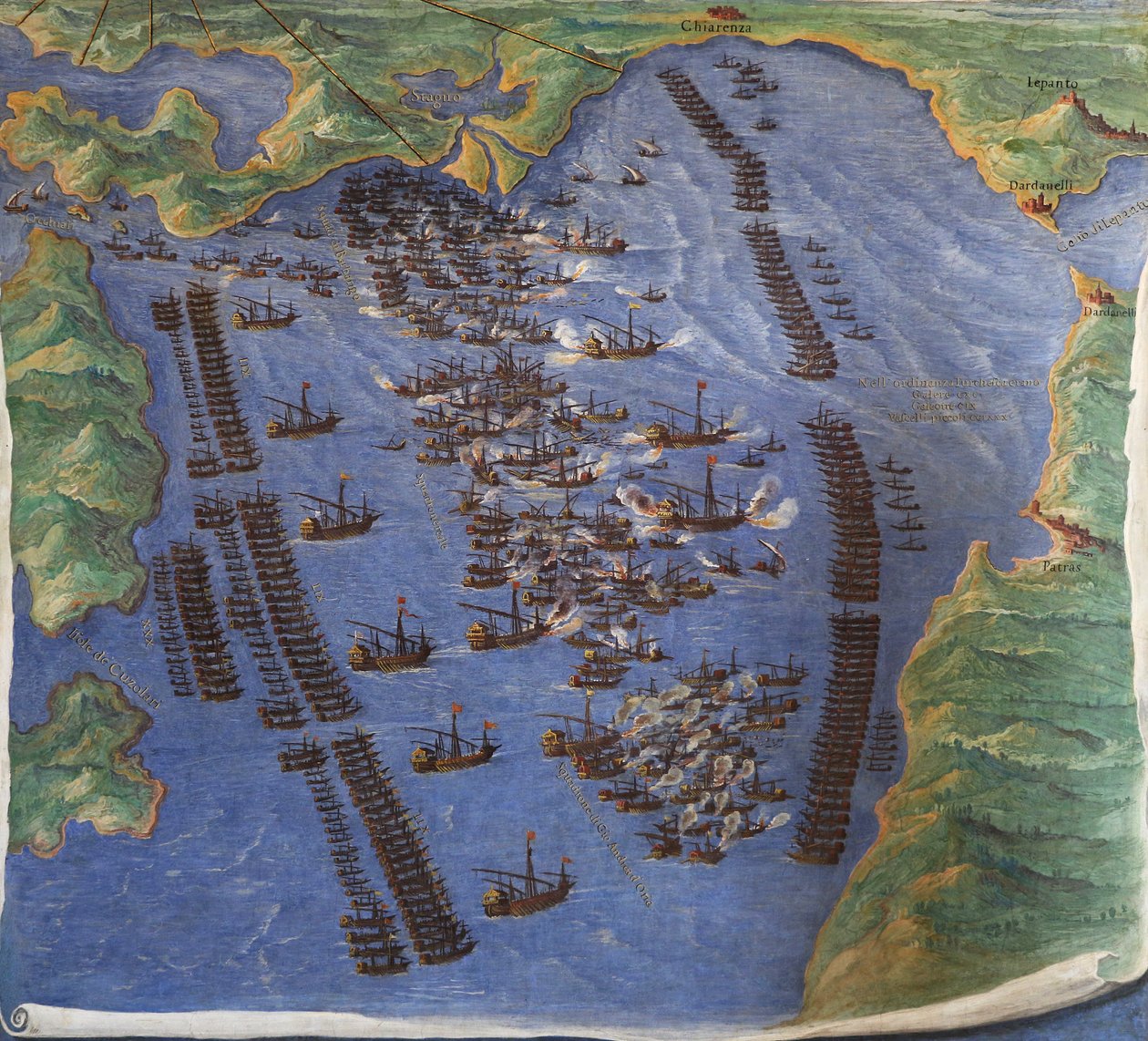 Bitwa pod Lepanto (1571) autorstwa Ignazio Danti
