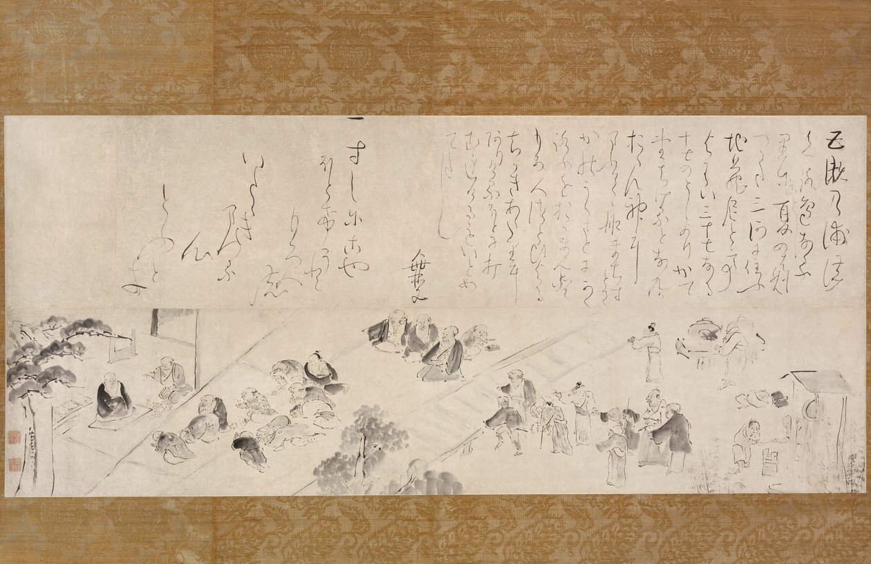 Grupowa pielgrzymka do Jizo Nun autorstwa Ike Taiga