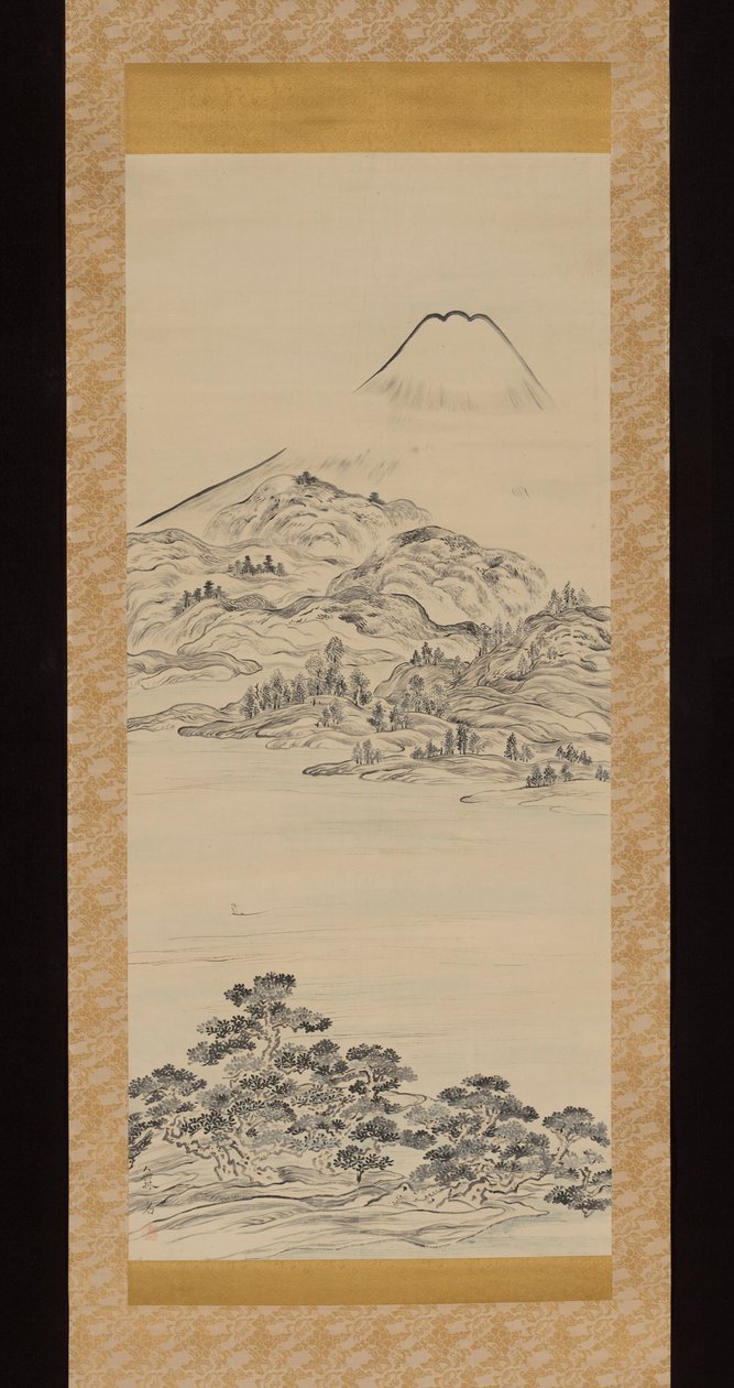 Góra Fuji, z widokiem z zatoki Tago no Ura autorstwa Ike no Taiga
