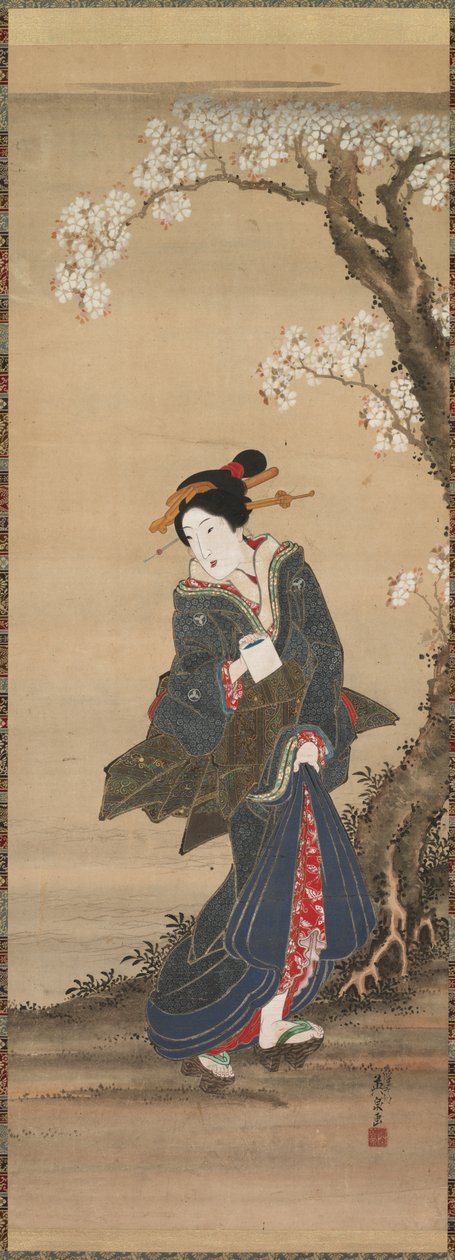 Kurtyzana autorstwa Ikeda Eisen
