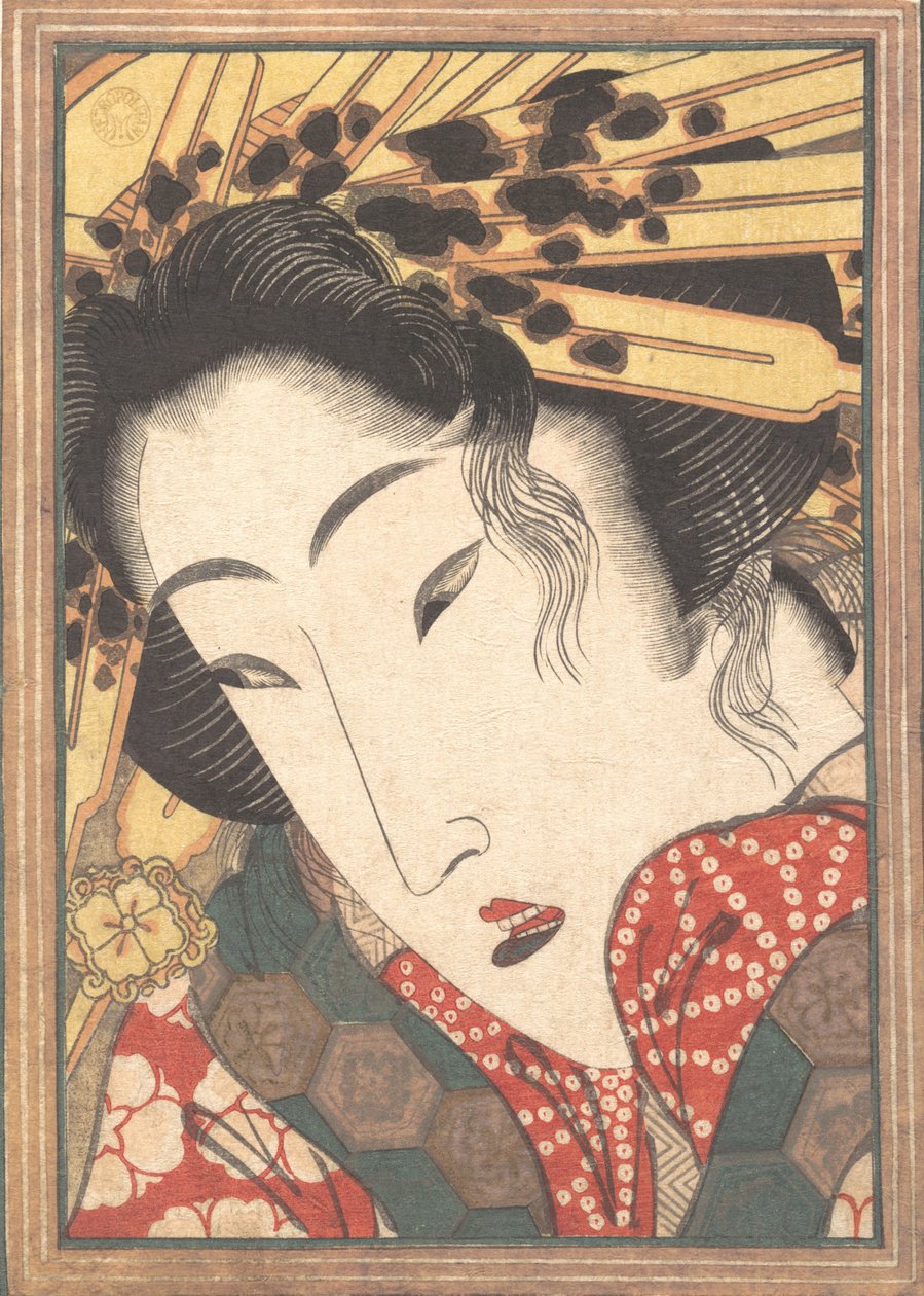 Odrzucona Geisha z Passions Cooled by Springtime Snow, 1824. autorstwa Ikeda Eisen