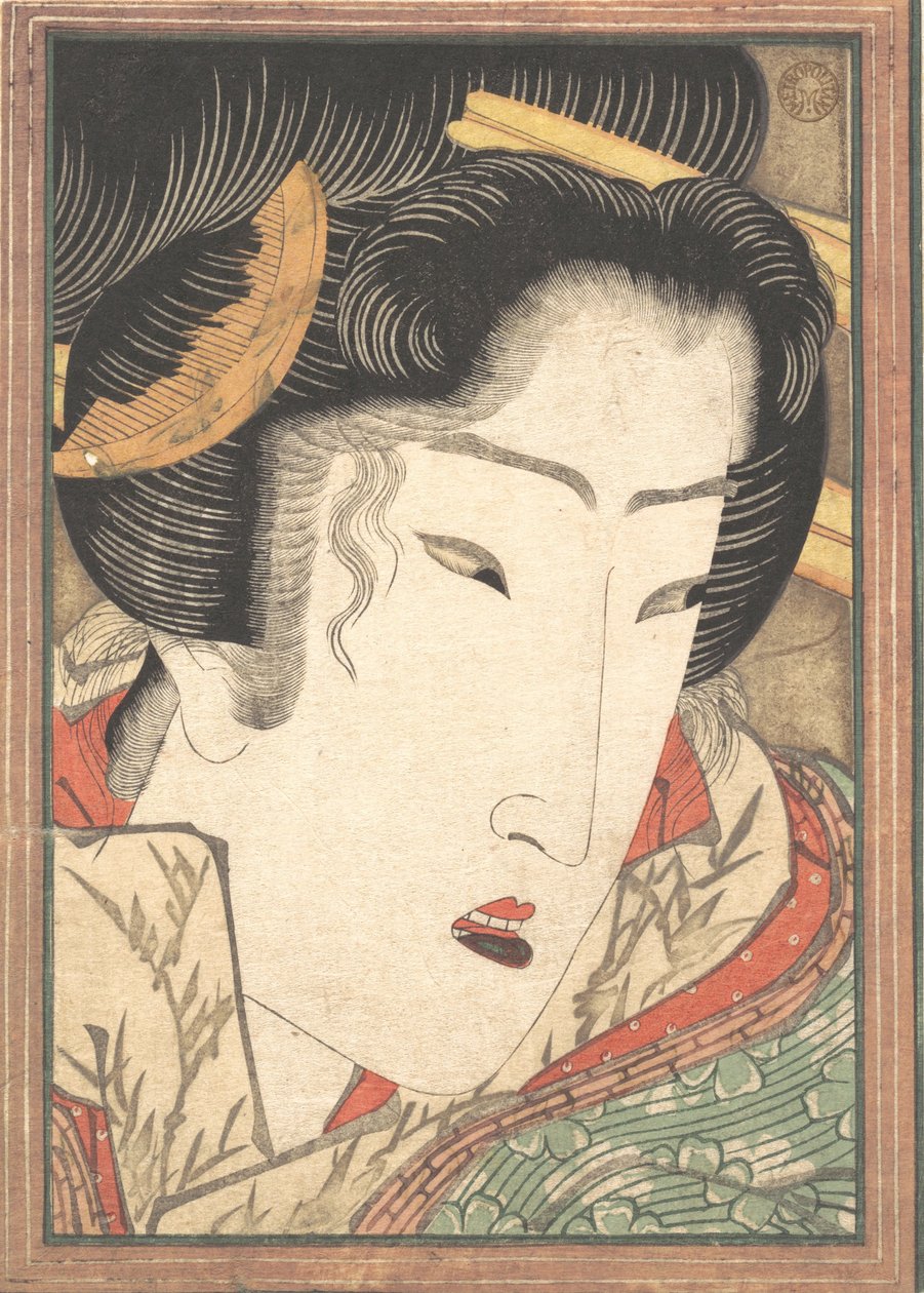 Odrzucona Geisha z Passions Cooled by Springtime Snow, 1824. autorstwa Ikeda Eisen