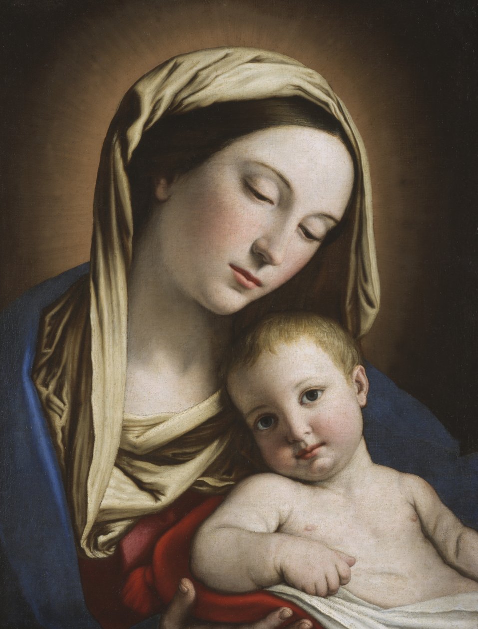 Madonna z Dzieciątkiem autorstwa Il Sassoferrato