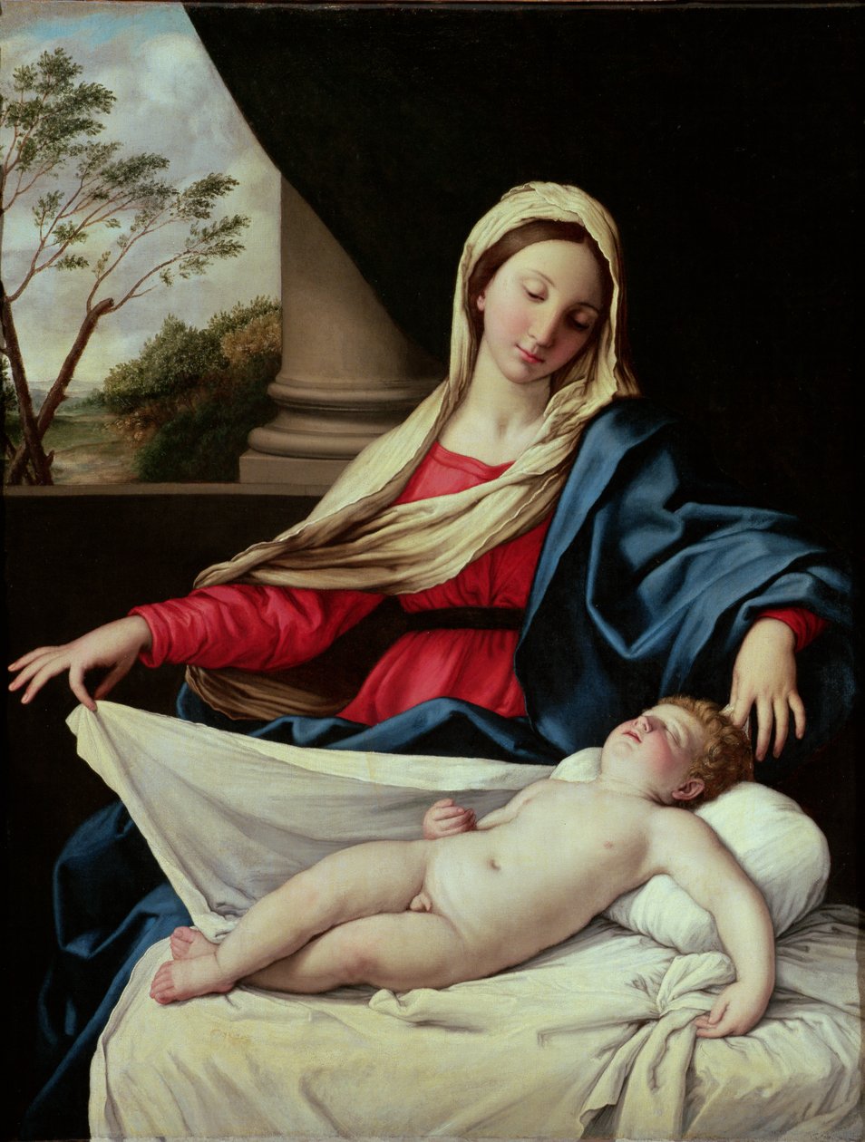 Madonna z Dzieciątkiem autorstwa Il Sassoferrato