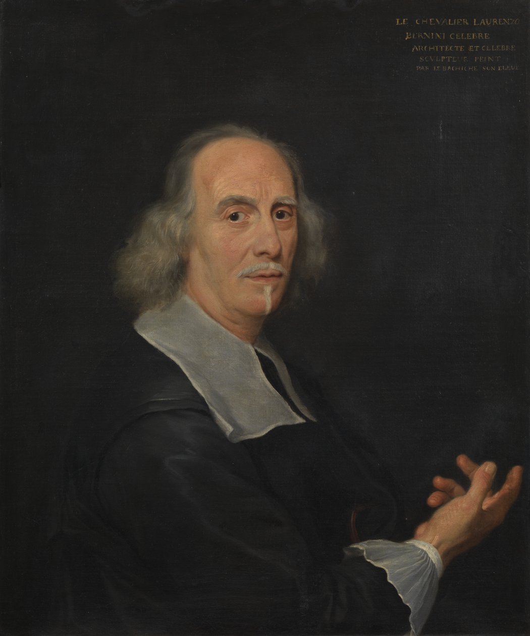 Portret Gian Lorenzo Berniniego, 1673 autorstwa Il Baciccio
