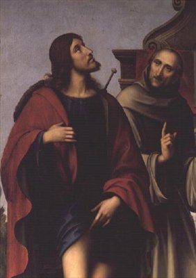 Św. Roch (fragment z ołtarza) autorstwa Il Francia