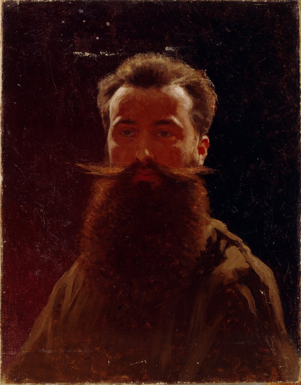 Autoportret, lata 70. XIX wieku autorstwa Illarion Mikhailovich Pryanishnikov