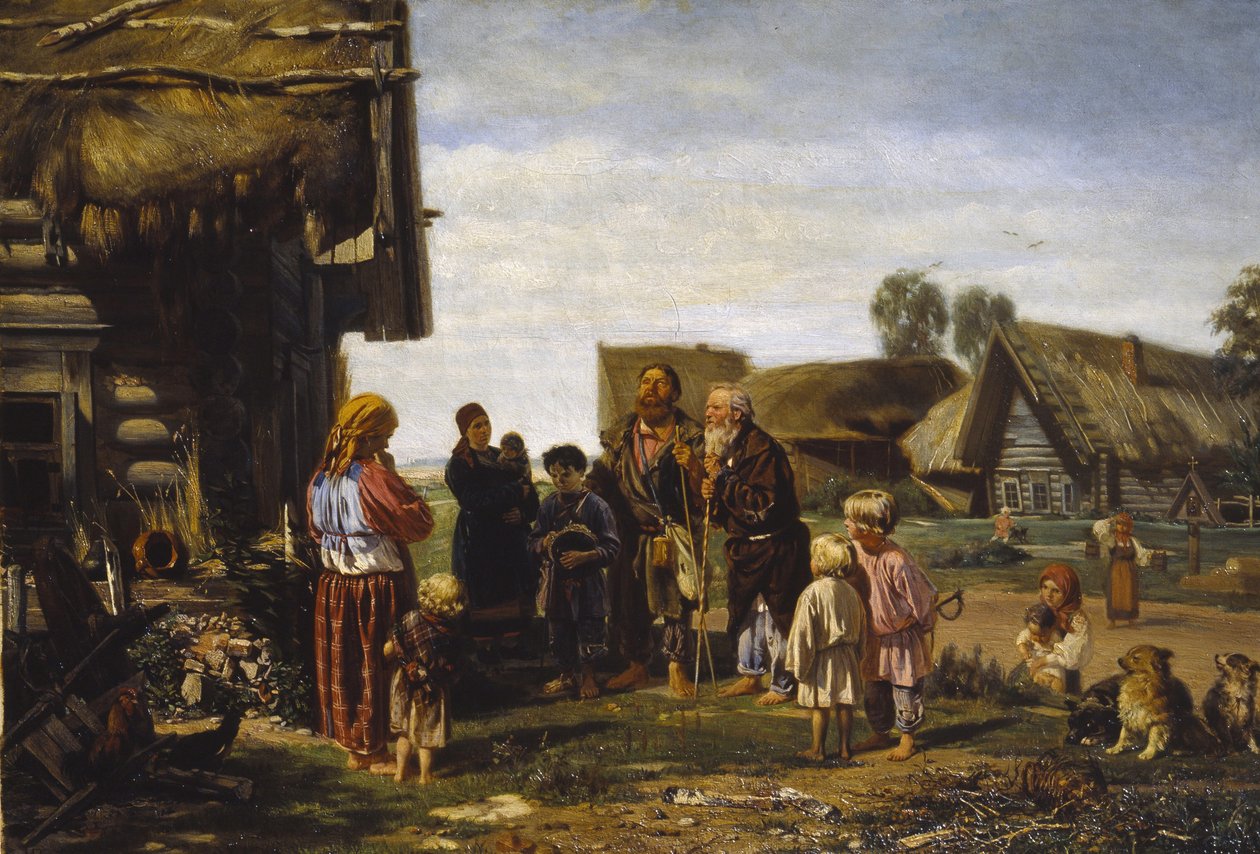 Pielgrzymi autorstwa Illarion Mikhailovich Pryanishnikov