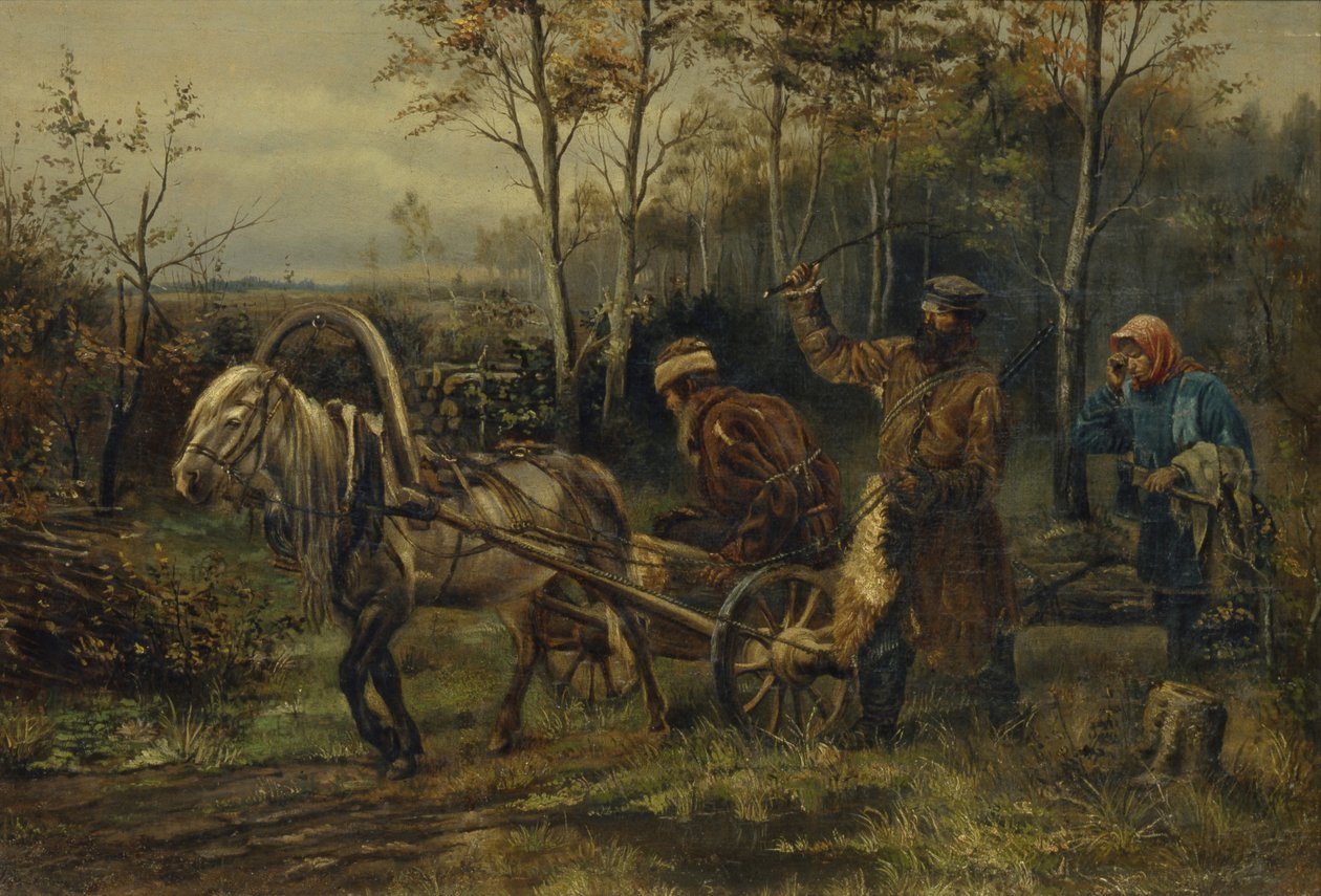 Złodziej drewna autorstwa Illarion Mikhailovich Pryanishnikov