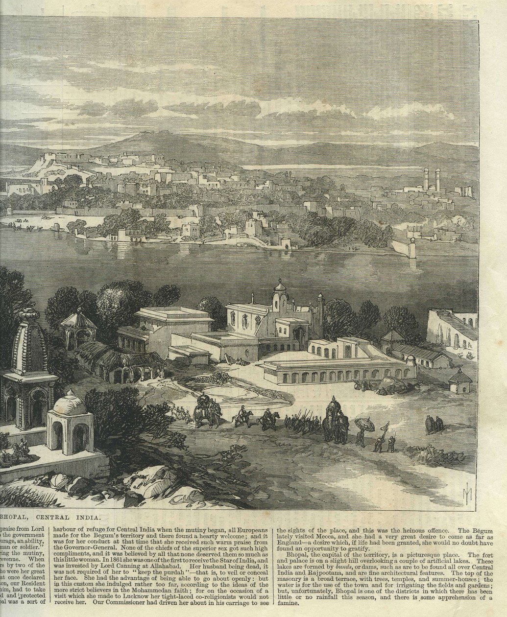 Bhopal, Środkowe Indie autorstwa Illustrated London News