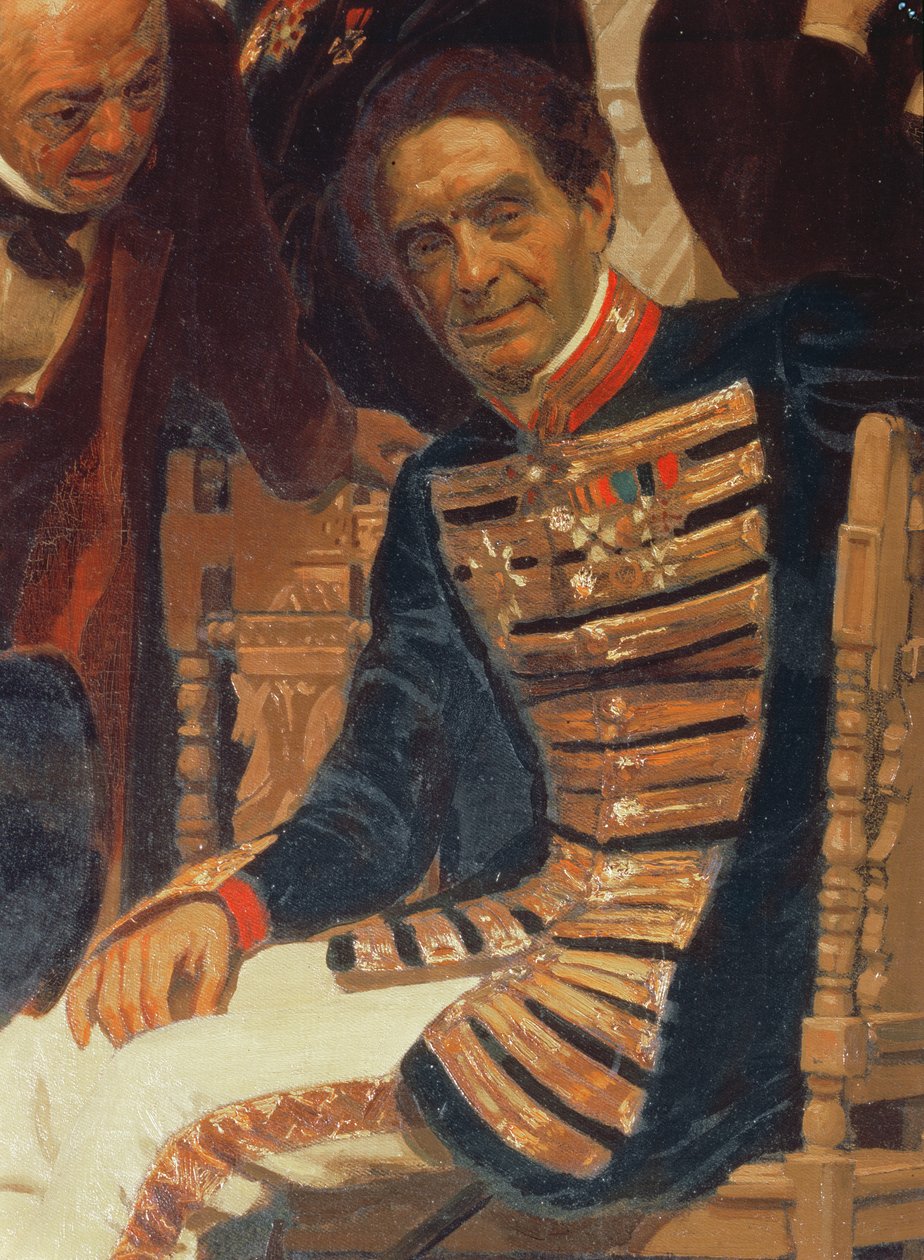 Hrabia Aleksiej Lwów (1798-1870), z Kompozytorów słowiańskich, lata 90. XIX wieku (szczegół) autorstwa Ilya Efimovich Repin