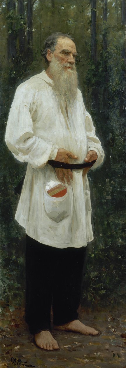 Lew Tołstoj Boso autorstwa Ilya Efimovich Repin