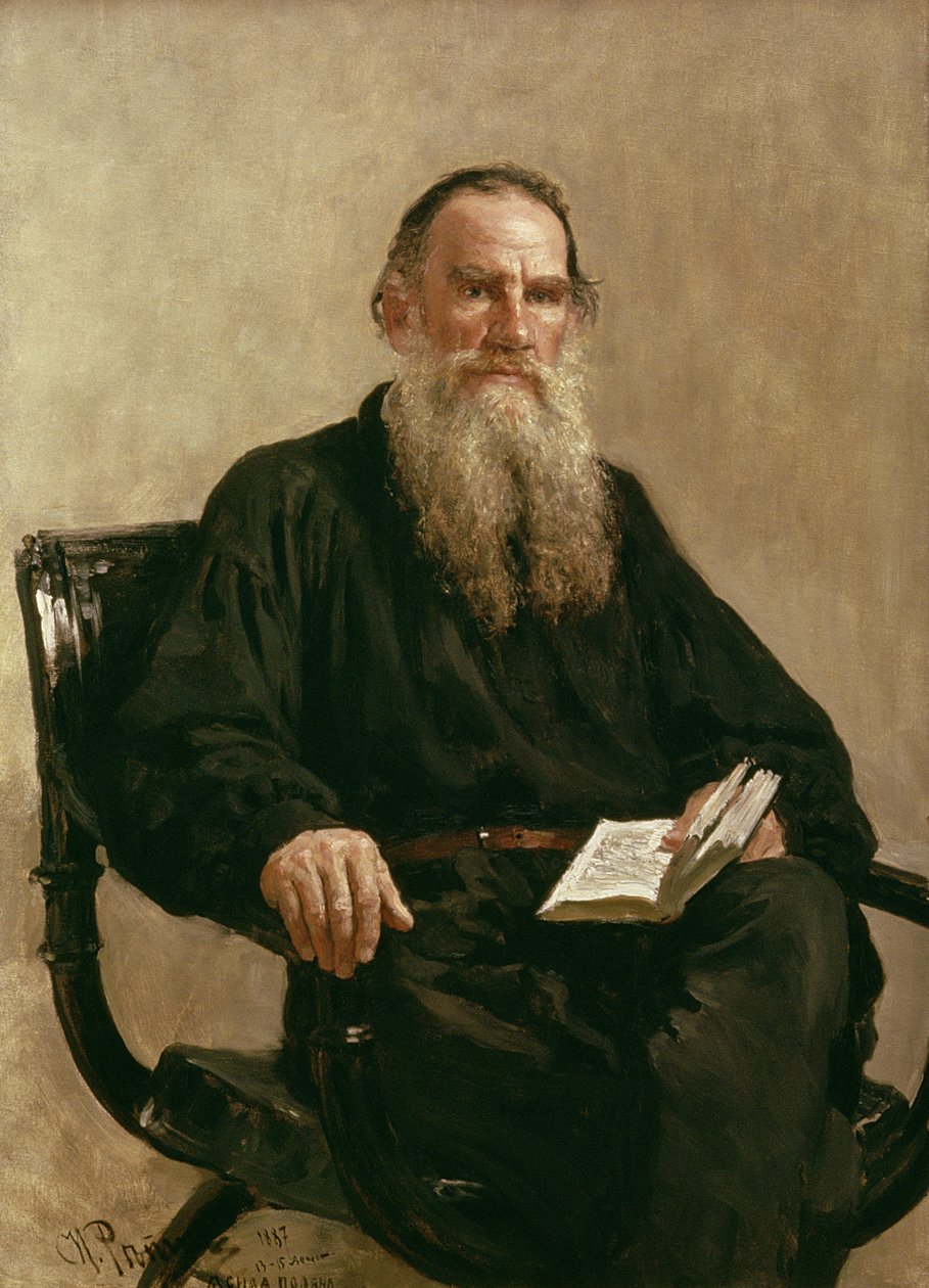 Lew Tołstoj (1828-1910) 1887 autorstwa Ilya Efimovich Repin