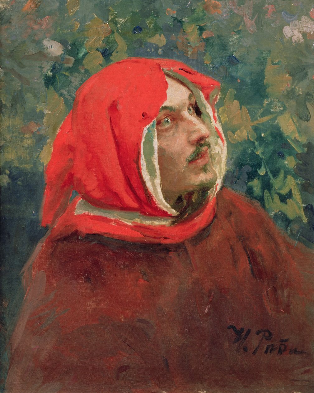 Portret Dantego Alighieri (1265-1321) autorstwa Ilya Efimovich Repin