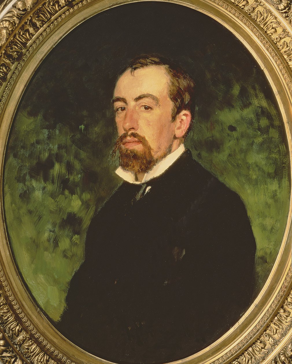 Portret Wasilija Polenowa (1844-1927), 1877 autorstwa Ilya Efimovich Repin