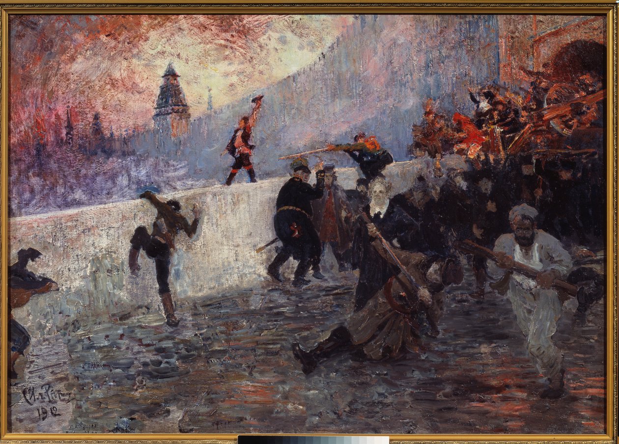 Oblężenie Moskwy przez Armię Napoleona w 1812 r. autorstwa Ilya Efimovich Repin