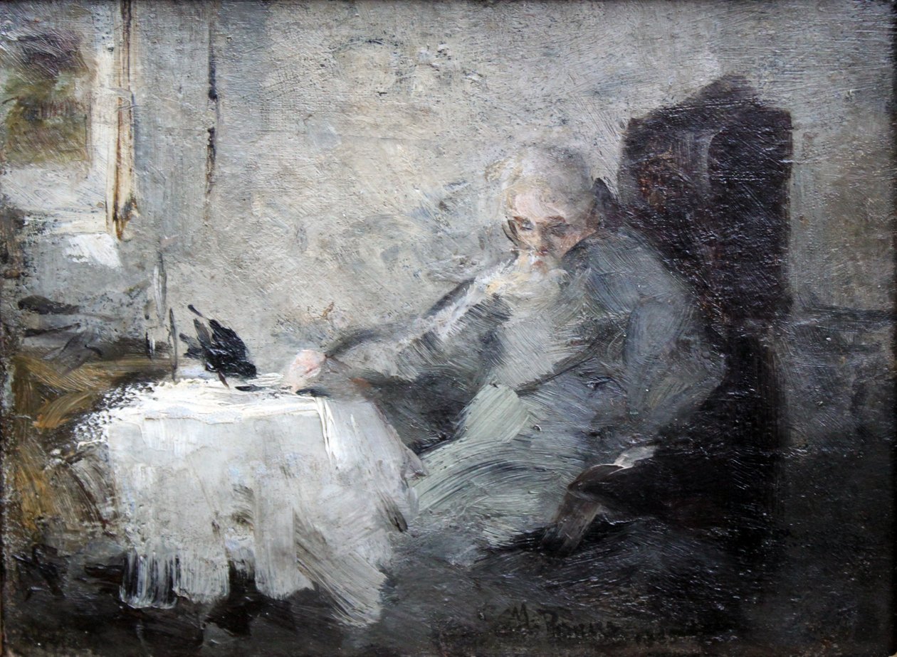 Staruszek i Kruk autorstwa Ilya Efimovich Repin