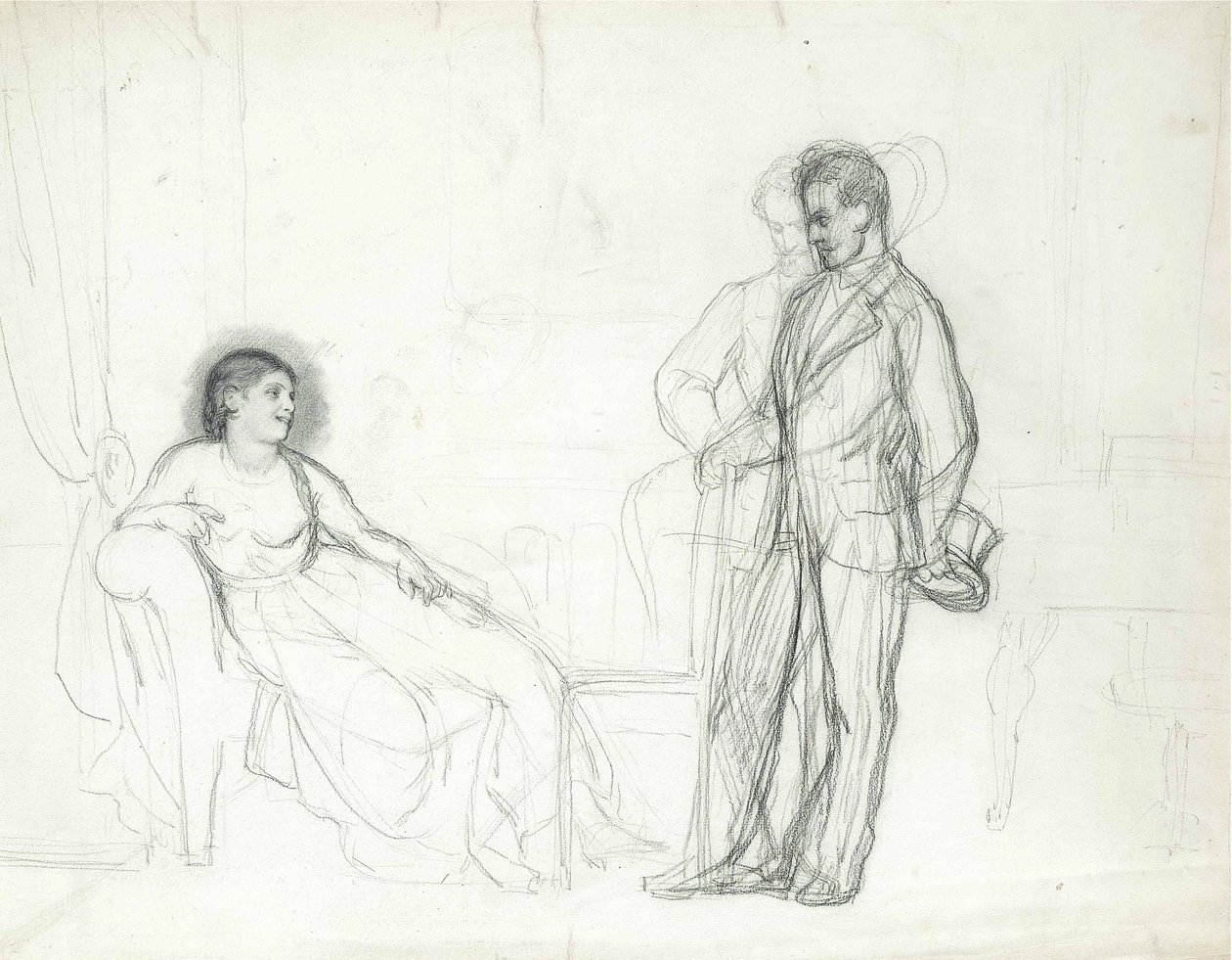 Adelina Patti jako Violetta w operze La traviata Giuseppe Verdiego, koniec lat 60.-początek lat 70. XIX wieku autorstwa Ilya Efimovich Repin