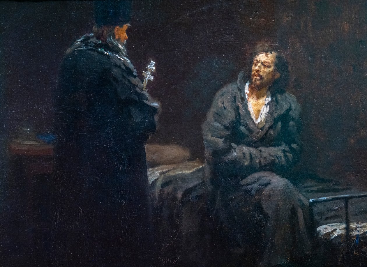 PRZED Spowiedzią autorstwa Ilya Efimovich Repin